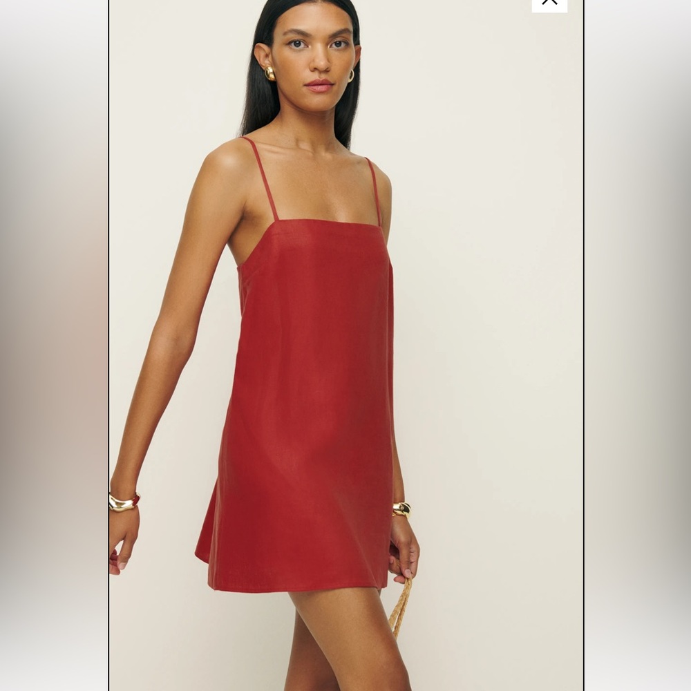 Reformation Aubree Linen Dress